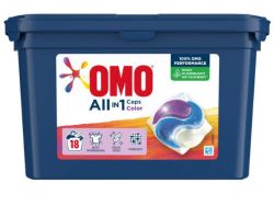 OMO All in 1 Caps Color Капсули за цветно пране 18 бр. 
