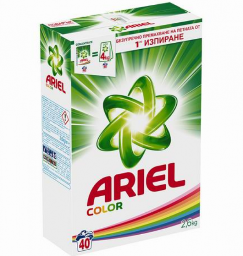 Ariel Color Прах за цветно пране 40+10 пранета 3.250кг.