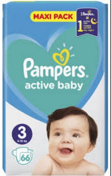 Pampers Active Baby 3 4-9кг 68бр.