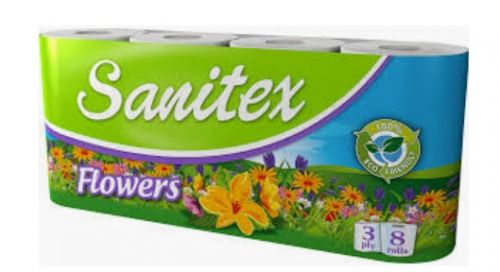 Sanitex Peach Aroma Тоалетна хартия 3 пластова 8бр