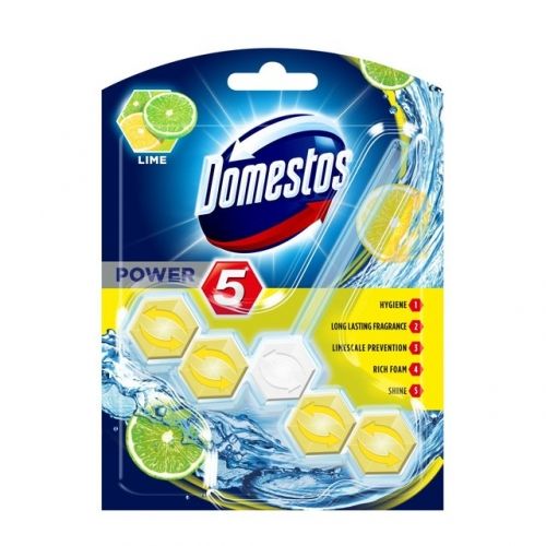 Domestos Power 5 - Тоалетно Блокче Лимон