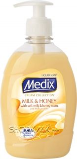 MEDIX CREAM COLLECTION Milk &amp; Honey Течен сапун - с помпа 400мл