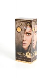 COLOR TIME -Трайна боя за коса  с гелна формула №70 тъмно пепелно русо 