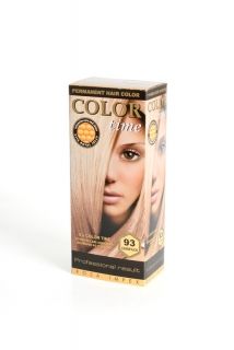 COLOR TIME -Трайна боя за коса  с гелна формула №93 Шампанско