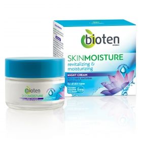Bioten SKIN MOISTURE Нощен крем с водна лилия за всеки тип кожа 50мл.