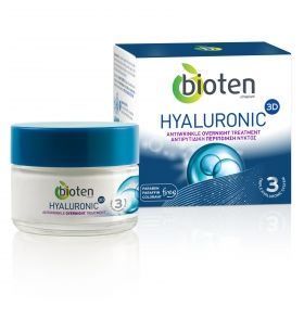 Bioten Hyaluronic 3D Нощен крем против бръчки 50мл.