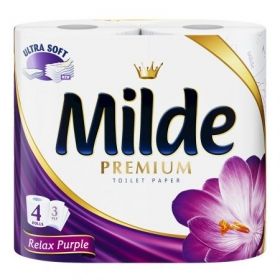 Milde Premiium Toilet Paper Relax Purple 4 бр Тоалетна хартия 