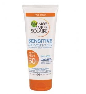Garnier Ambre Solaire Sensitive Advanced SPF 50+ 50ml Слънцезащитен крем за лице SPF 50+