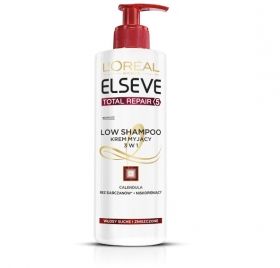  LOrеal  Elseve Total Repair 5 Low Shampoo 400ml 3 в 1 подхранващ шампоан за изтощена коса 400мл