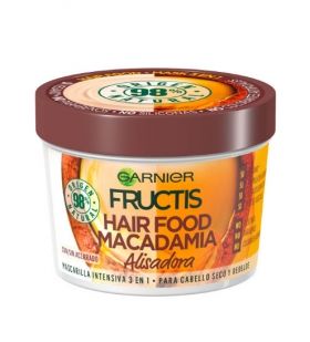 Garnier Fructis Macadamia Hair Food Hair Mask 390 ml Маска за безжизнена, трудна за оформяне коса 390 мл