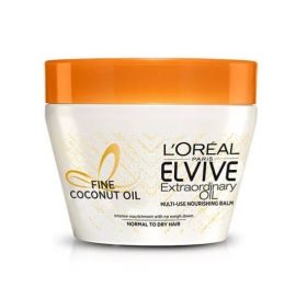 L`oreal Elseve Extraordinary Oil Fine Coconut Oil Hair Mask 300 ml Мултифункционална подхранваща маска за нормална до суха коса, без утежняване 300 мл