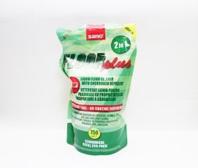 Sano Floor Plus 2 in 1 750 ml Препарат за почистване на подове против хлебарки Резерва 750 мл