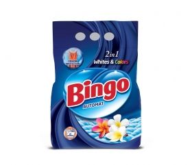 Bingo Automat 2 in 1 White & Colors Прах за бели и цветни тъкани 2 кг 
