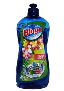 Bingo Floral Glare  Препарат за миене на съдове 500 мл
