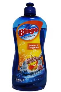 Bingo Lemon & Tangerine Препарат за миене на съдове 500 мл