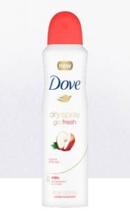 Dove Go Fresh Apple&White Tea Дезодорант спрей против изпотяване 150мл