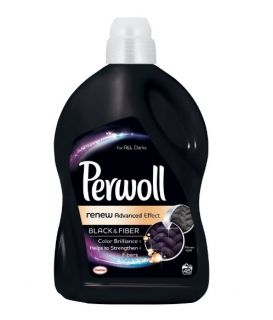 Perwoll Renew Advanced Effect Black &amp; Fiber Течен перилен препарат за черни и тъмни тъкани 2.7 л