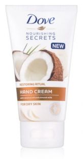 Dove Nourishing Secrets Hand Cream For Dry Skin Крем за ръце, за суха кожа с кокос 75 мл