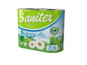 Sanitex тоалетна хартия Nature  3 пл 4 бр