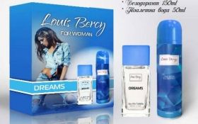 Louis Bercy Dreams For Woman Дамски комплект Тоалетна вода 50 мл + Дезодорант 150 мл