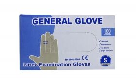 Латексови ръкавици с пудра, размер S 100бр. 