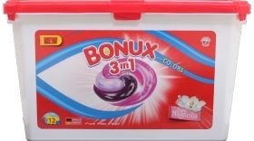 Bonux 3 in 1 Pure Magnolia  капсули за пране за цветно  12 броя * 25 гр. 