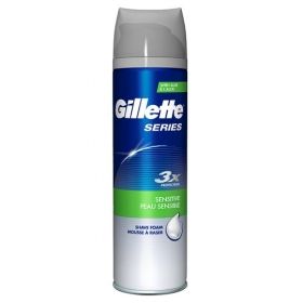 Gillette Series 3 actiune sensitive  пяна за бръснене за чувствителна кожа 250мл