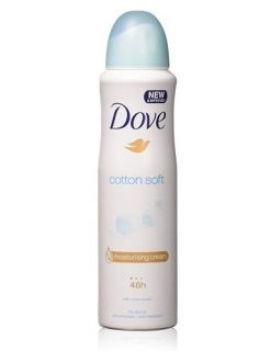 Dove Cotton Soft  дезодорант спрей против изпотяване 48h 150мл