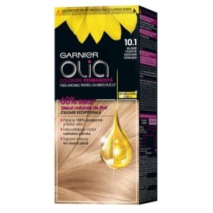 Боя за коса Garnier Olia 10.1 Very Light Ash Blonde, Перманентна, Без амоняк, 112 мл
