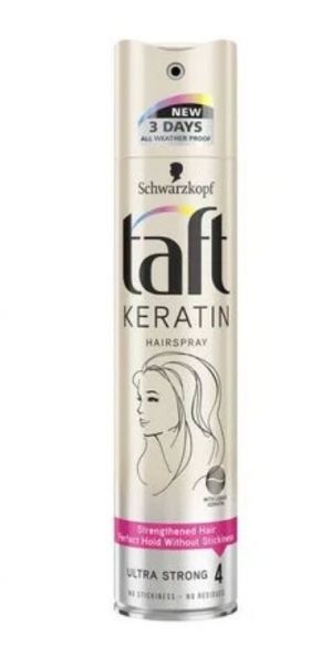 Taft Keratin 4  3 в 1 лак за коса 250ml