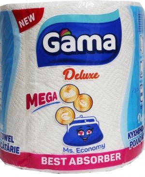 GAMA Deluxe Mega кухненска ролка 350 къса 2 пластова