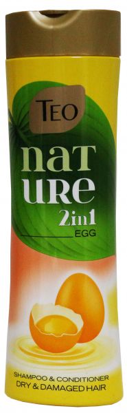 Teo Nature Argan Oil &amp; Egg Shampoo  Подхранващ шампоан Teo за всеки тип коса  350 мл