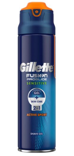 Gillette Fusion ProGlide Active Sport 2in1 гел за бръснене за чувствителна кожа  170мл.