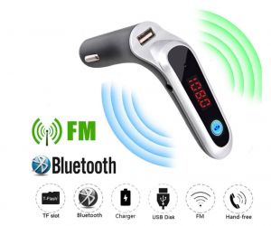 Поддръжка на USB TF карта Зарядно устройство Безжичен Bluetooth автомобилен комплект LCD Hands-Free FM трансмитер MP3 музикален плейър