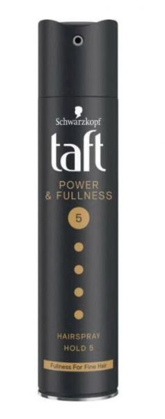 Taft Power &amp; Fullness Hold 5 лак за тънка коса 250мл