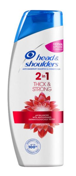 Head & Shoulders Thick & Strong 2in1 Шампоан за коса против пърхот 360мл