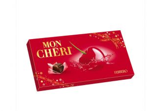 Шоколадови бонбони  Ferrero Mon Cheri  8 броя в кашон * 157.5 грама