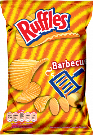 Ruffles картофен чипс  Барбекю  20 броя в кашон * 155 грама