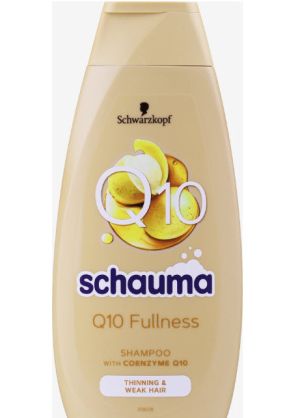 SCHAUMA  Q10  Fullness Уплътняващ шампоан за тънка и слаба коса 400 мл.