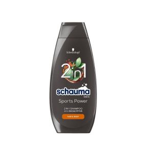 Schauma Sports Power 2 in 1 Shampoo with Eucalyptus Шампоан за мъже 400мл