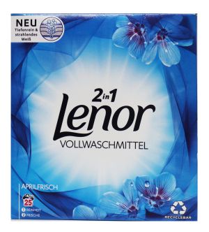 Lenor 2 IN 1 Vollwaschmittel Прах за цветни тъкани 1625 гр 25 пранета 