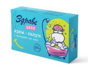 Здраве Бебе Крем -сапун с екстракт от алое 75 гр.