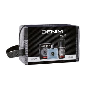 Denim Black Комплект Афтършейв 100 мл + Дезодорант 150 мл + Козметична чанта