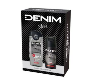 DENIM Black Мъжки Комплект Дезодорант 150мл+Душ гел 250мл
