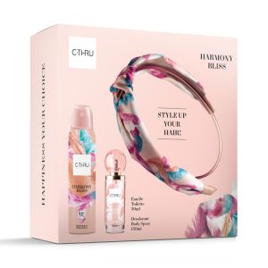 C-THRU Harmony Bliss Подаръчен комплект Тоалетна вода 30мл + Дезодорант спрей 150мл + Диадема