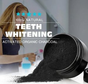 Пудра от активен кокосов въглен за избелване на зъби Teeth Whitening Natural Organic Activated Charcoal 30 гр.