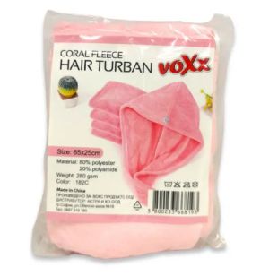 Voxx Hair Turban Тюрбан/ Кърпа за коса Розов 65x25 см