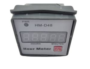 Мото часовник 652F HM-D48 Брояч на часове Цифров брояч на часове 0‑999.99h Таймер AC 12 до 220V за моторна косачка Генератор Селскостопански трактор Измервател на часове