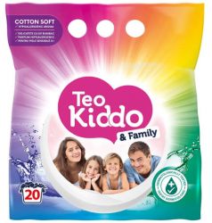 Teo Kiddo & Family Cotton Soft Прах за пране 1.5 кг 20 пранета 