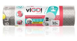 VIGO Silver Торби за смет с връзка 35 л.15 бр. 54 х 62 см